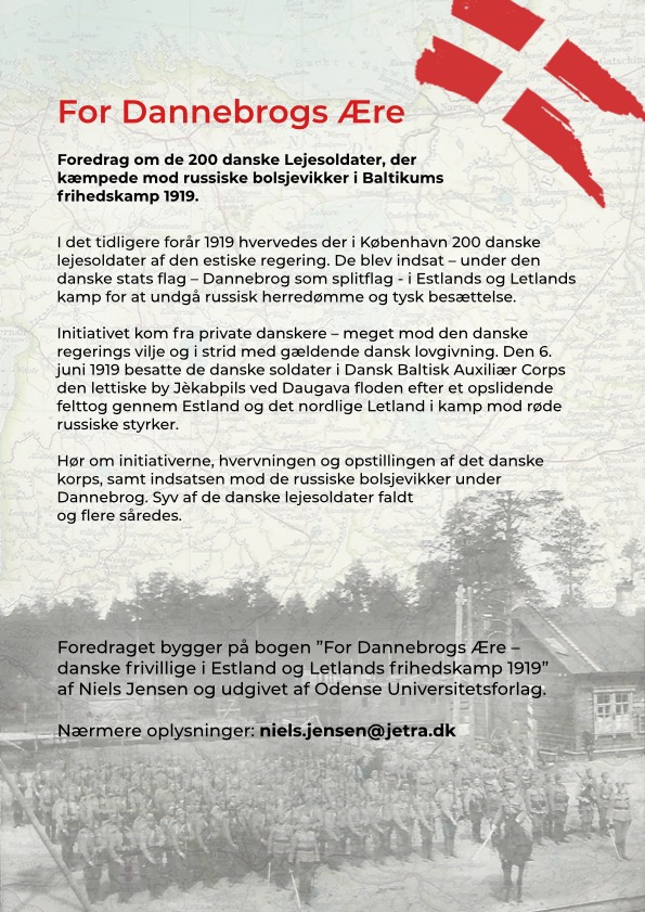 'For Dannebrogs Ære'. Forfatter: Niels Jensen